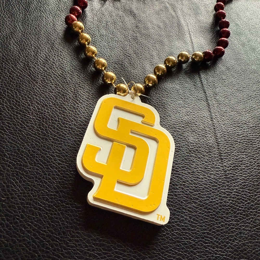San Diego Padres beaded necklace